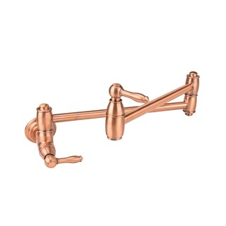 wall mounted kitchen faucet with sprayer single wall mount brienza traditional wallmount pot filler in antique copper buy wall mount kitchen faucets online at overstockcom our best wall mounted kitchen faucet with sprayer single wall mount brienza traditional wallmount pot filler in antique copper buy wall mount kitchen faucets online at overstockcom our best